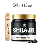 Gold Grade Shilajit Resin with Fulvic Acid & 85+ Trace Minerals Complex for Energy